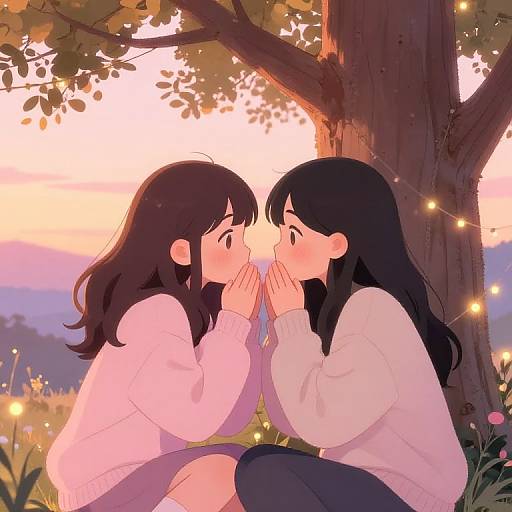 BFFs Secret Sharing at Sunset