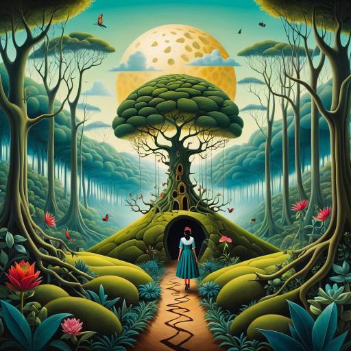 Surreal Isolation in a Mystical Forest