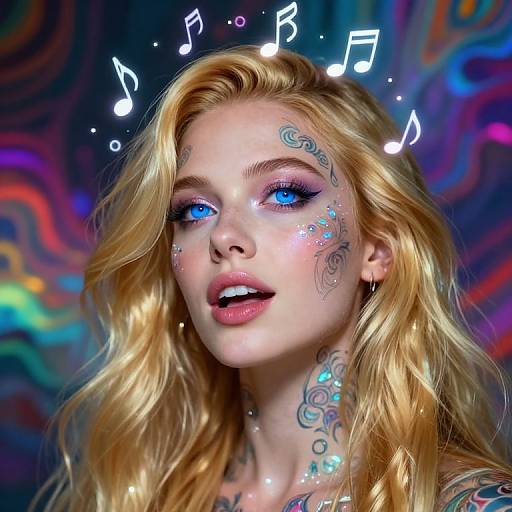 Surreal Portrait of Enigmatic Woman