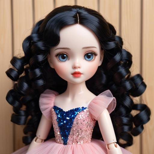 Realistic Portrait of a Beautiful Doll