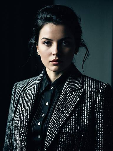 Bold Cinematic Portrait of Designer Woman