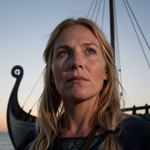 Ethereal Native American Viking Portrait