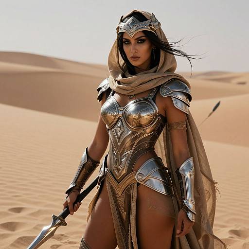 Dystopian Bedouin Warrior Portrait