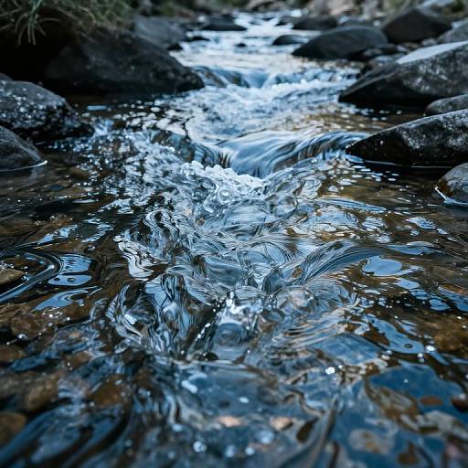 Upward Flowing Glass River of Futures