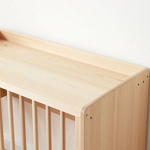 Natural Wood Changing Table for IKEA