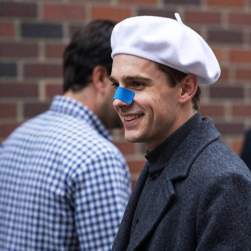 Close-Up Photograph of Two Men Outdoors