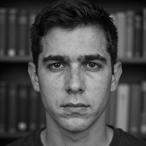 Intense Portrait in Black and White