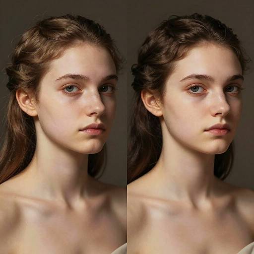 AI-Generated Nude Transformation Portrait