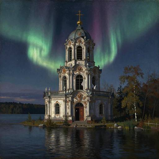 Derelict Baroque Observatory at Dusk