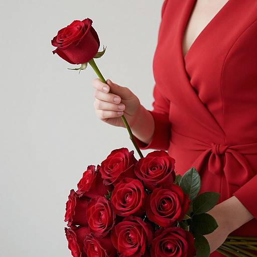 Romantic Elegance with Red Roses