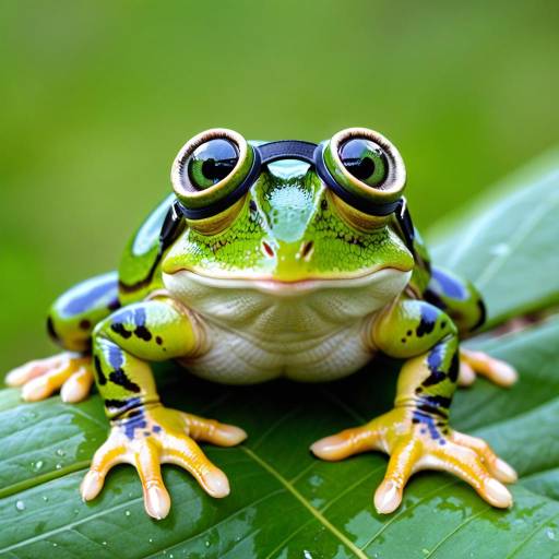 Golden Etuan Frog in Serene Garden Golden Etuan Frog in Serene Garden