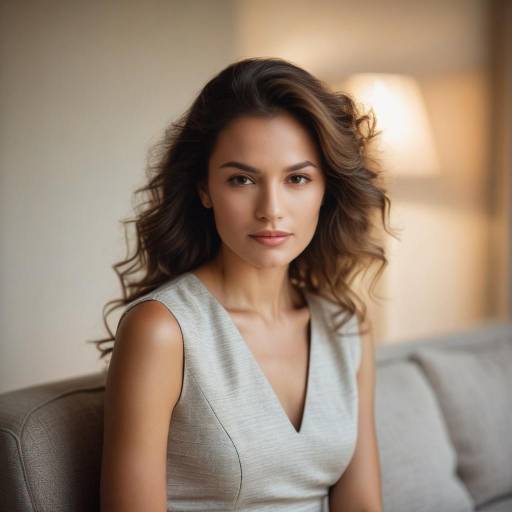 Elegant Portrait of a Woman indoors