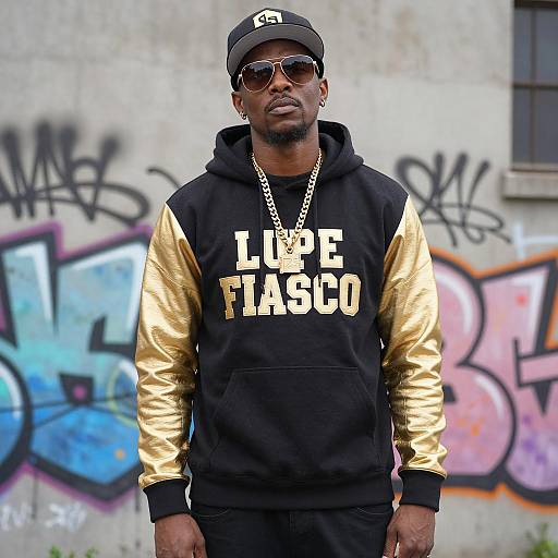 Urban Rapper Fashion Portrait in Detail