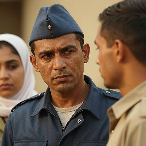 Intense Moment Between Two Men