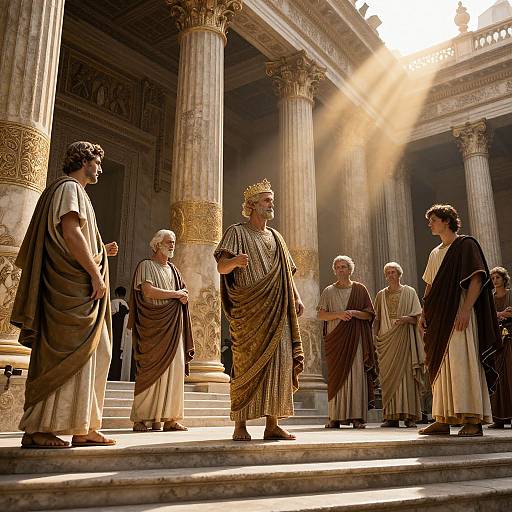 Majestic Ancient Roman Dedication Ceremony