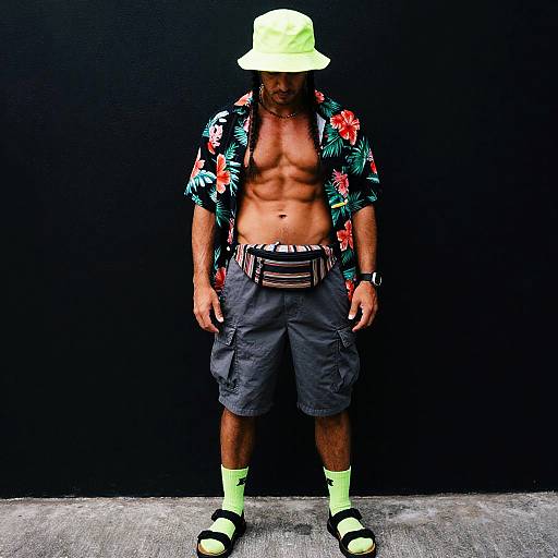 Vibrant Muscular Viking Tourist