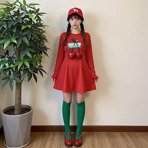 Casual Cherry Jolly Rancher Costume