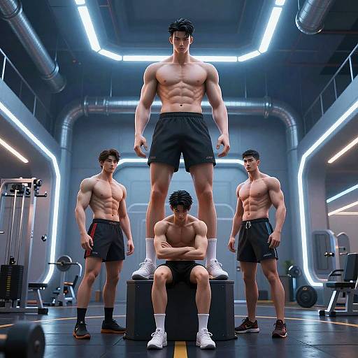 Zyzz's Height in Futuristic Gym