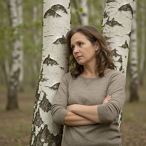 Woman Embracing Nature's Serenity