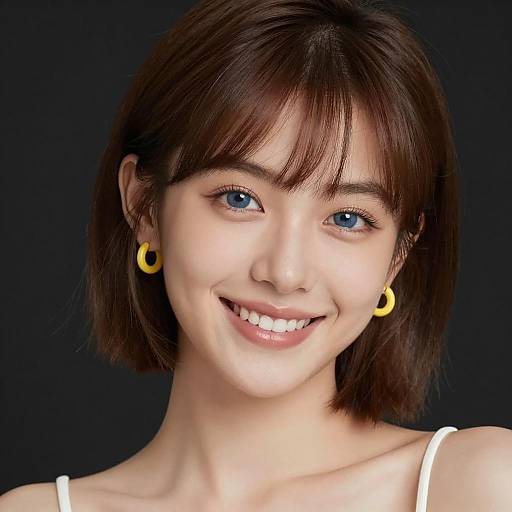 Close-Up Portrait of a Young Woman