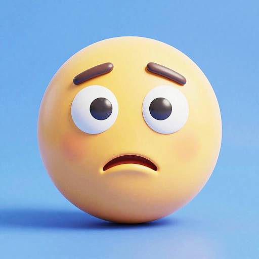 3D Detailed Puzzled Emoji