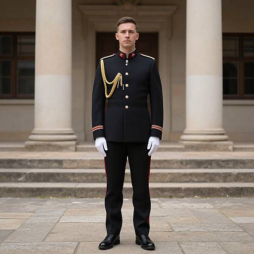 Military General in Uniform Portrait