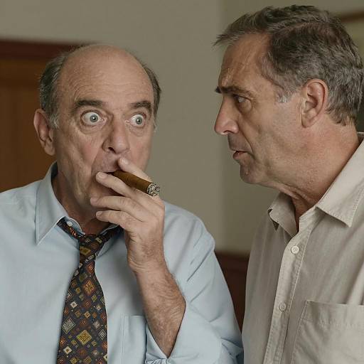 Confrontation Between Two Middle-Aged Men