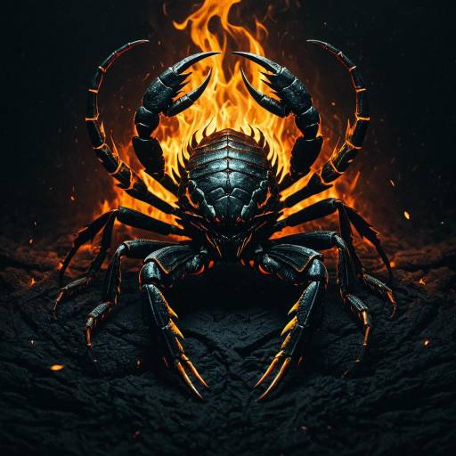 Fiery Scorpion Illustration Fiery Scorpion Illustration
