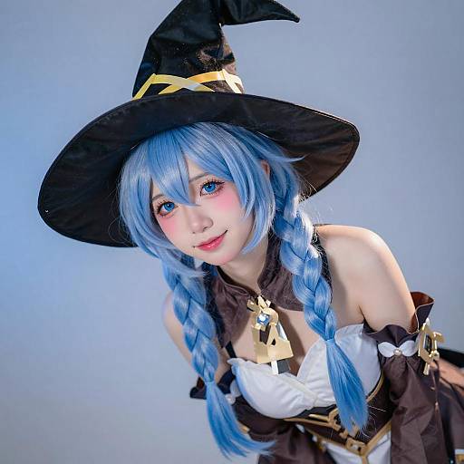 Young Woman in Witch Cosplay