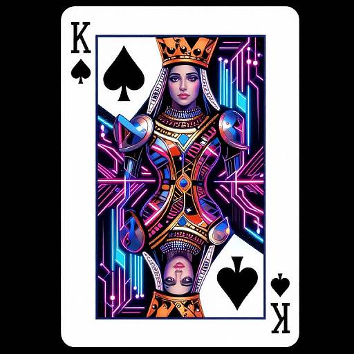 Cyberpunk Queen of Spades Design