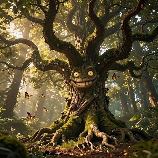 Enchanted Morning Giant Tree