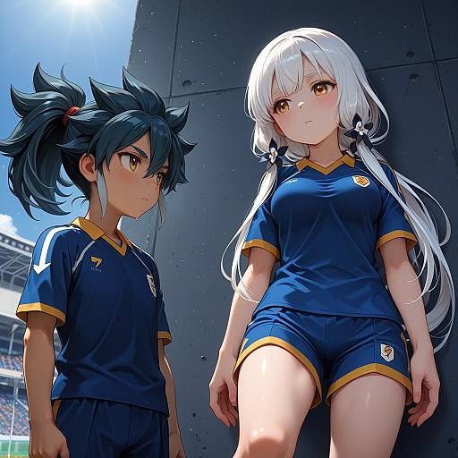 Illustration of Hakuryuu (inazuma eleven), inazuma eleven (series) in the style of Papa (shimeguru)