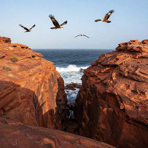 Cinematic Red Rock Canyon Landscape