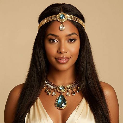 Realistic Cleopatra Costume Woman Portrait