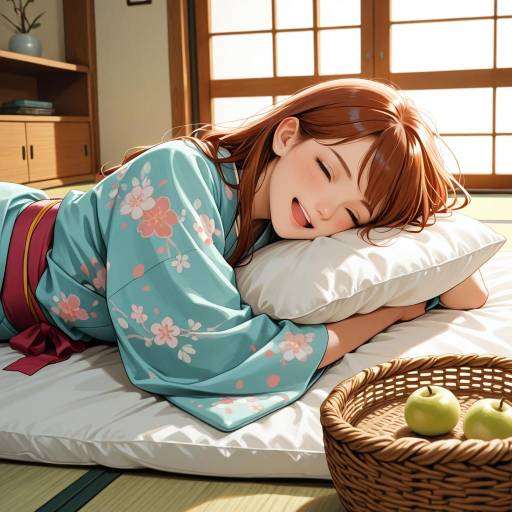 Joyful Admiral in Traditional Japanese Setting