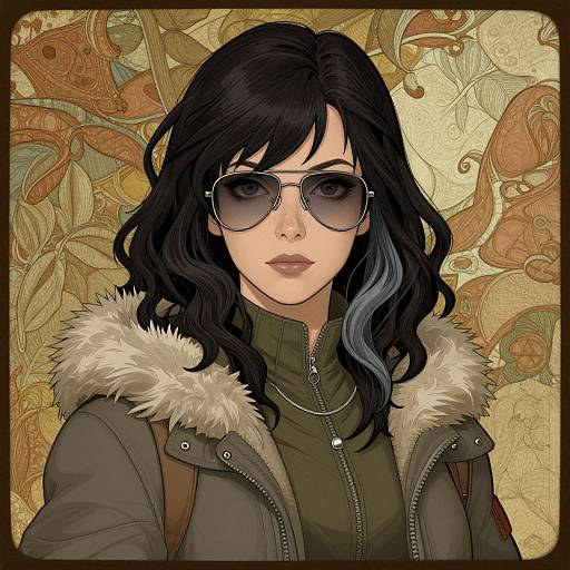 Tribal Sci-Fi Anime Witch Woman