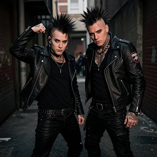 Punk Fight Club Couples Costume