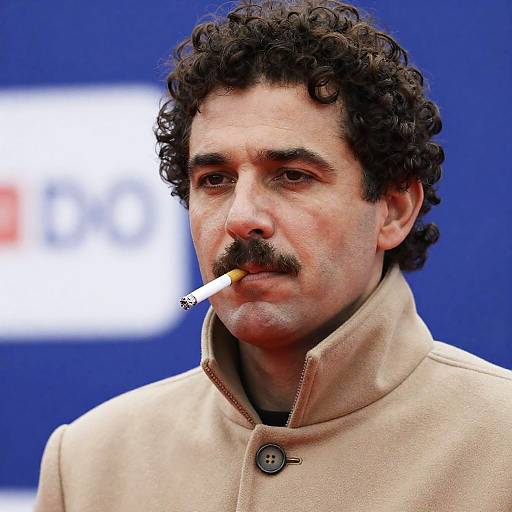 Close-Up Portrait of a Middle-Aged Man