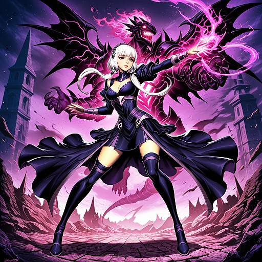 Illustration of Grima (fire emblem), fire emblem in the style of Genzoman