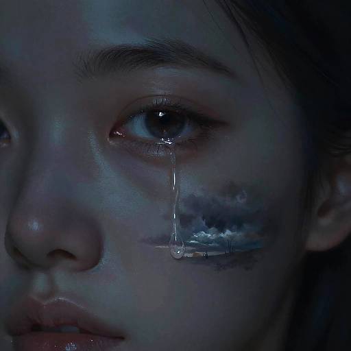 Surreal Gloomy Eye Portrait