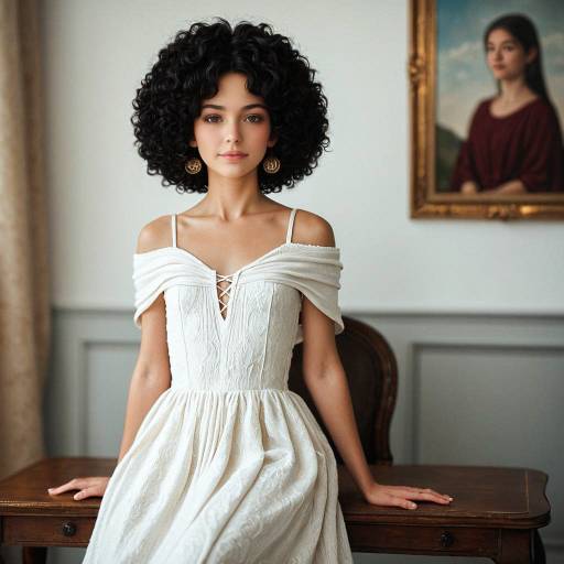 Elegant Girl in White Maxi Dress Elegant Girl in White Maxi Dress