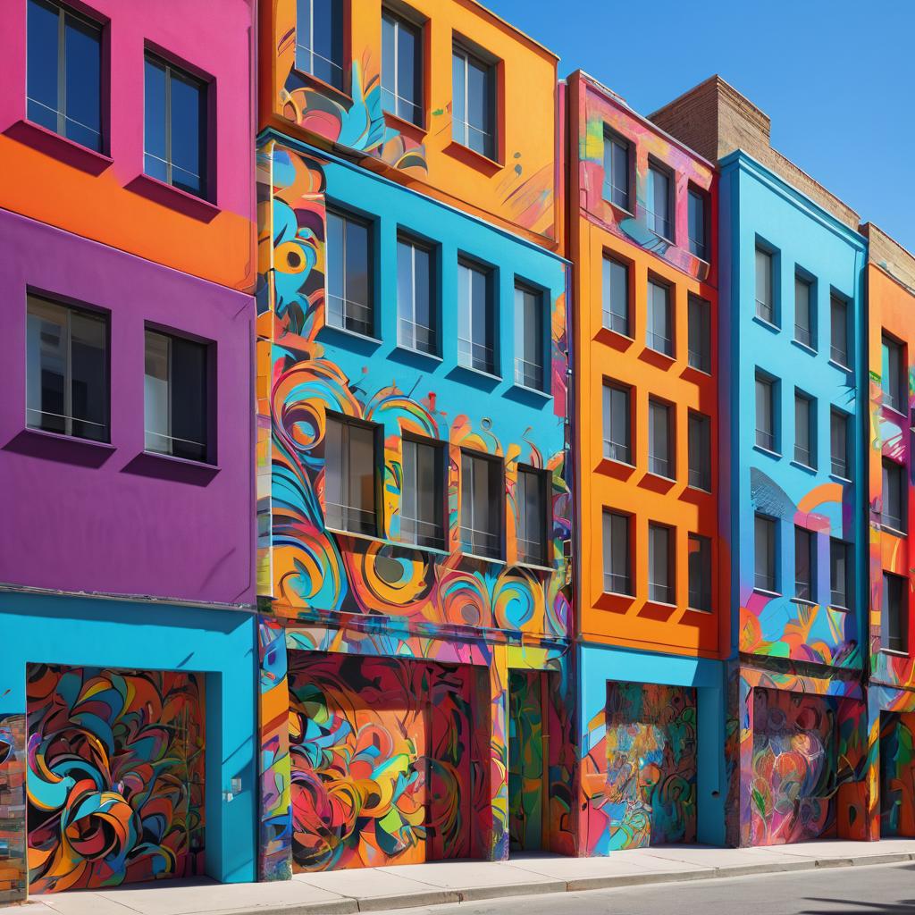 Vibrant Graffiti Art of Unity and Division