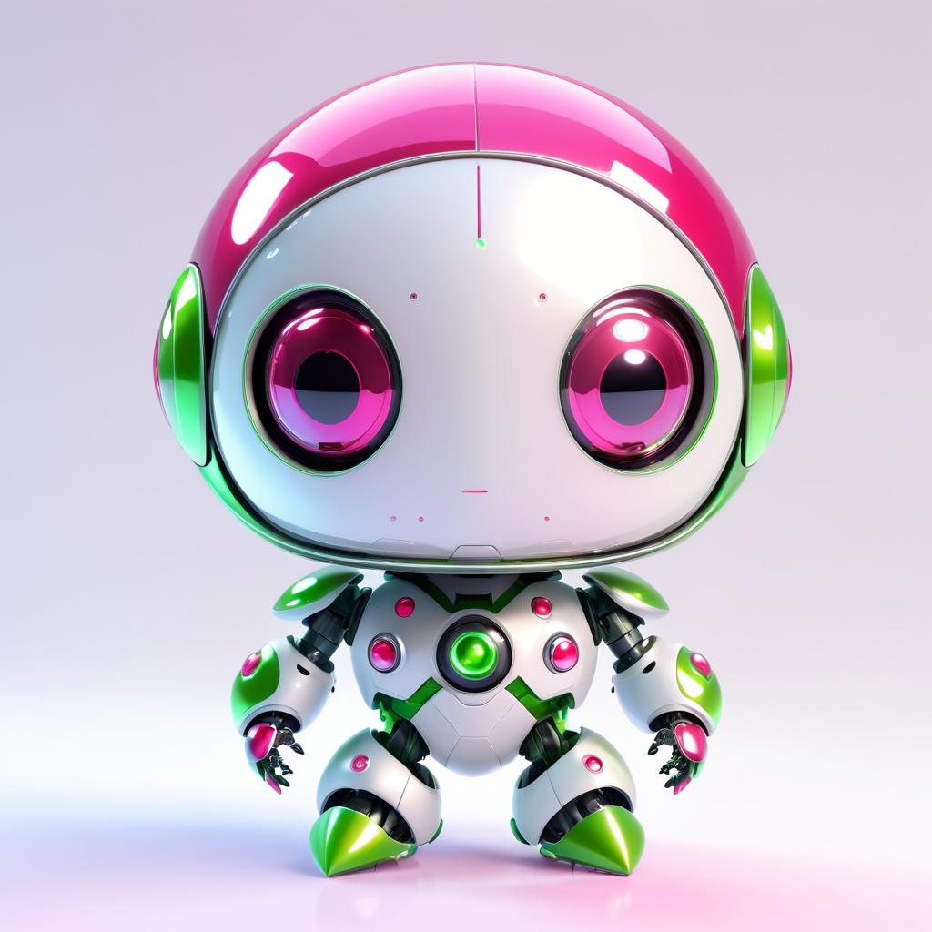 Charming Futuristic Alien Robot Design