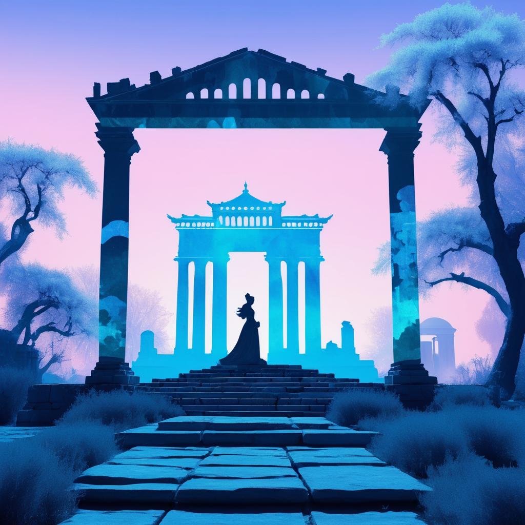 Haunting Silhouettes of Ancient Ruins