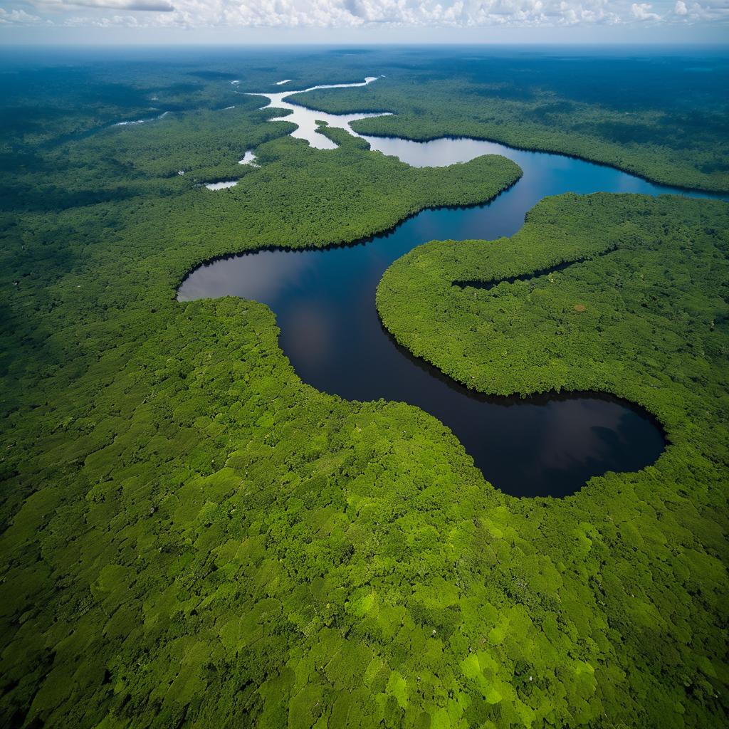 Aerial Beauty of the Amazon Rainforest