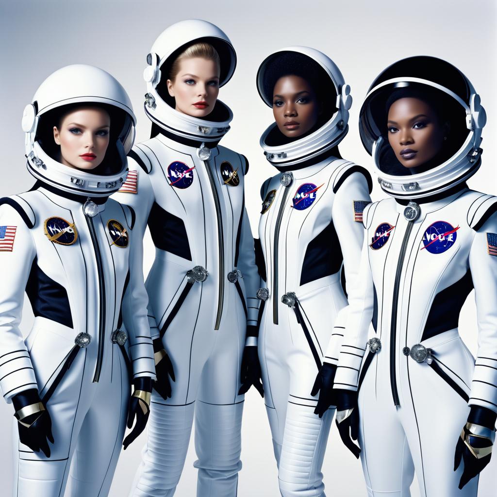 Couture Astronauts in Vogue Fashion Shoot