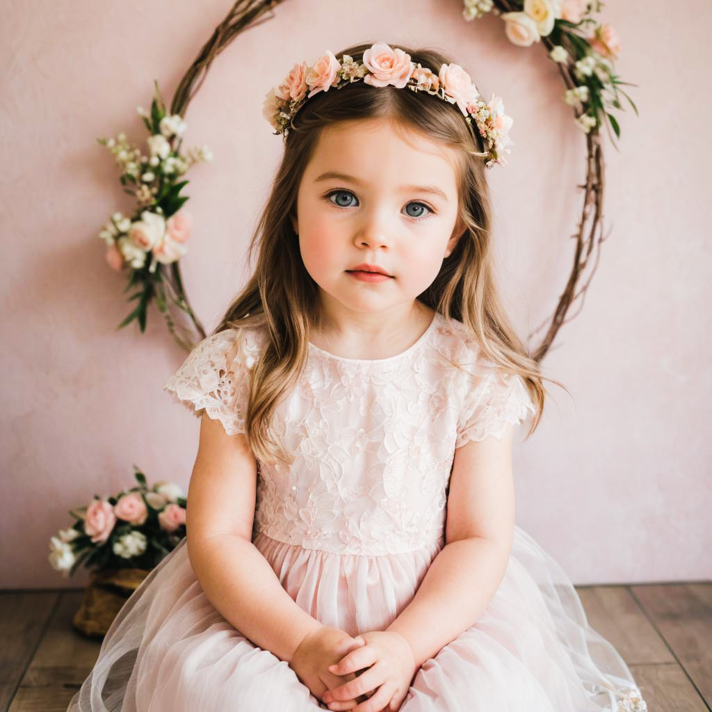 Whimsical Spring Portrait of a Girl