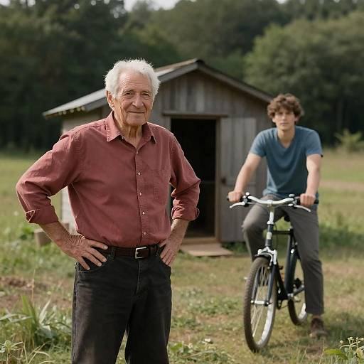 Rural Landscape with Two Men
