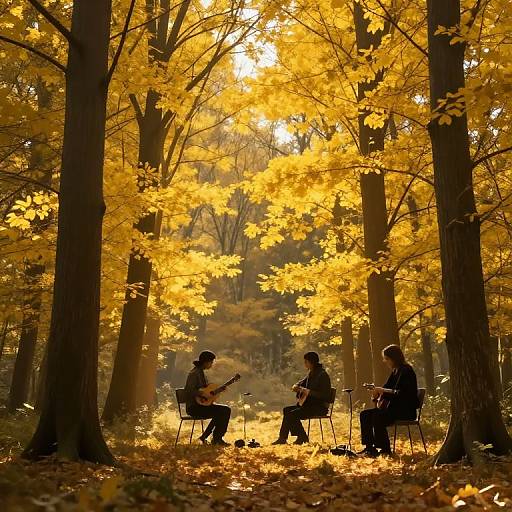 Golden-Hour Forest Symphony