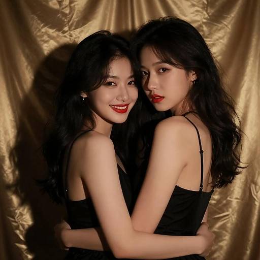 Sensual Embrace in Golden Glow